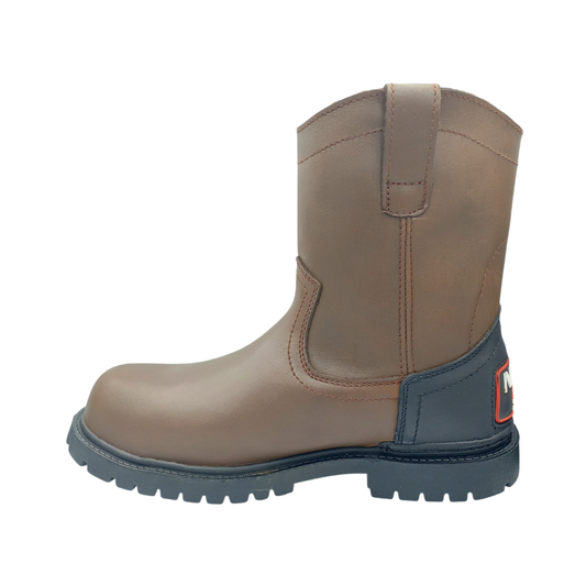 Bota Ropper Industrial de piel con puntera de protección New Trs 3851 Crazy Cafe