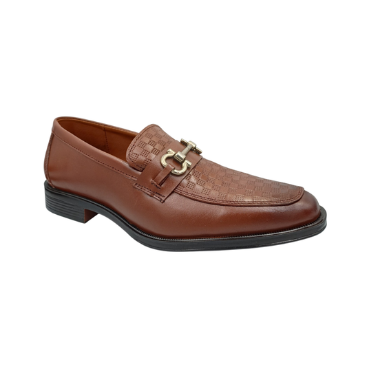Zapato de vestir mocasín de piel Leugim Elegance 103 miel