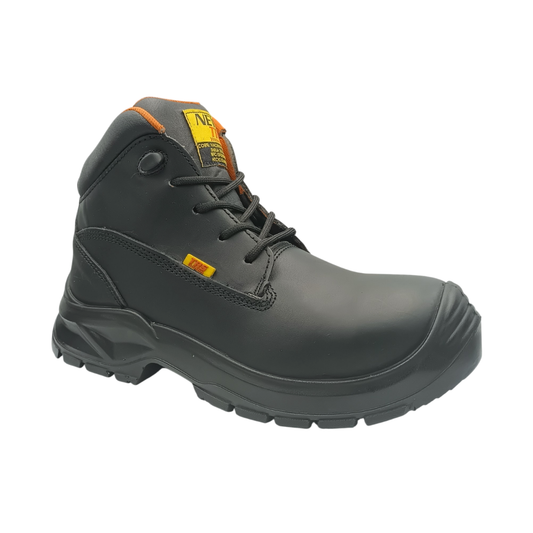 Bota Industrial Dielectrica de piel con puntera de protección New Trs 505 Napa Negro
