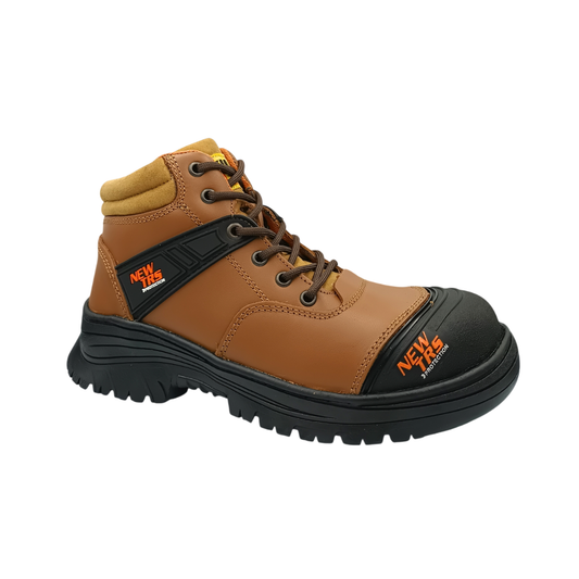 Bota Industrial de piel con puntera de protección New Trs 650 Napa Ocre