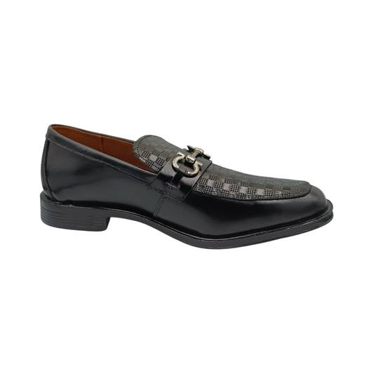 Zapato de vestir mocasín de piel Leugim Elegance 103 negro
