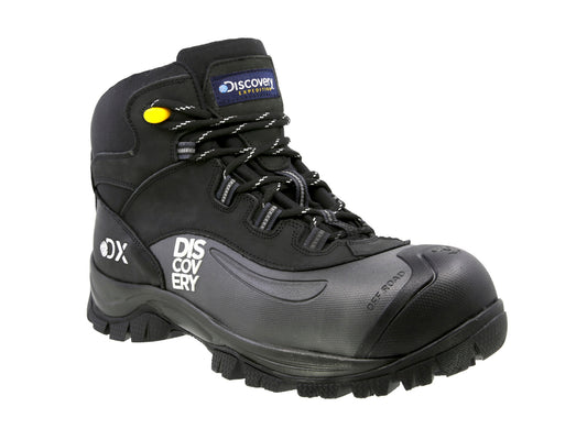 Bota Industrial Dielectrica de piel con puntera de protección Discovery 2187 Negro