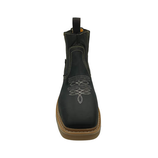 Botín Urbano de piel Ommy 1219 Napa Negro para Hombre - frontal