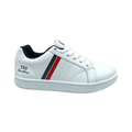 Tenis de piel Trs Sneakers 82 Blanco Marino Rojo