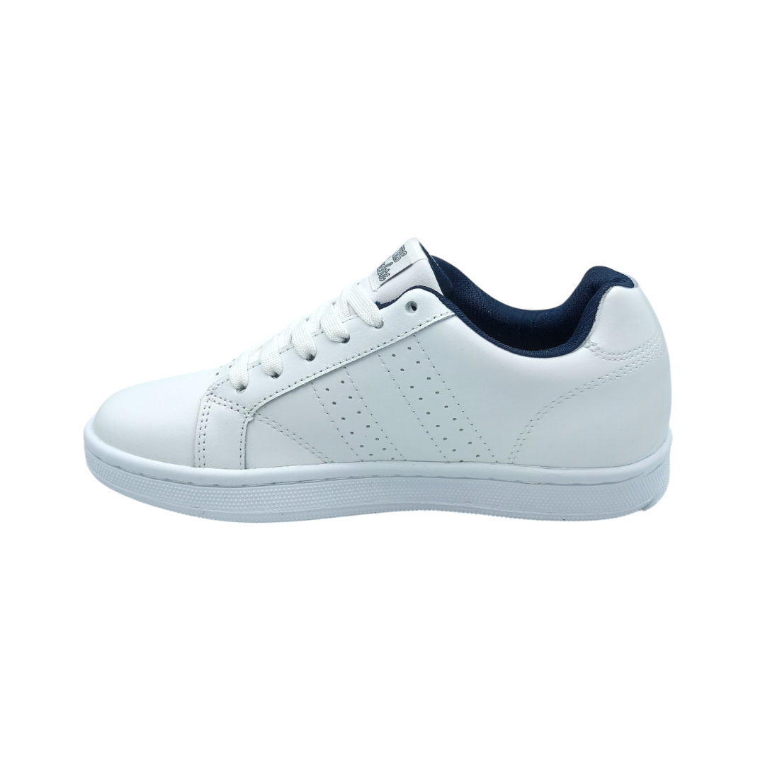 Tenis de piel Trs Sneakers 82 Blanco Marino Rojo