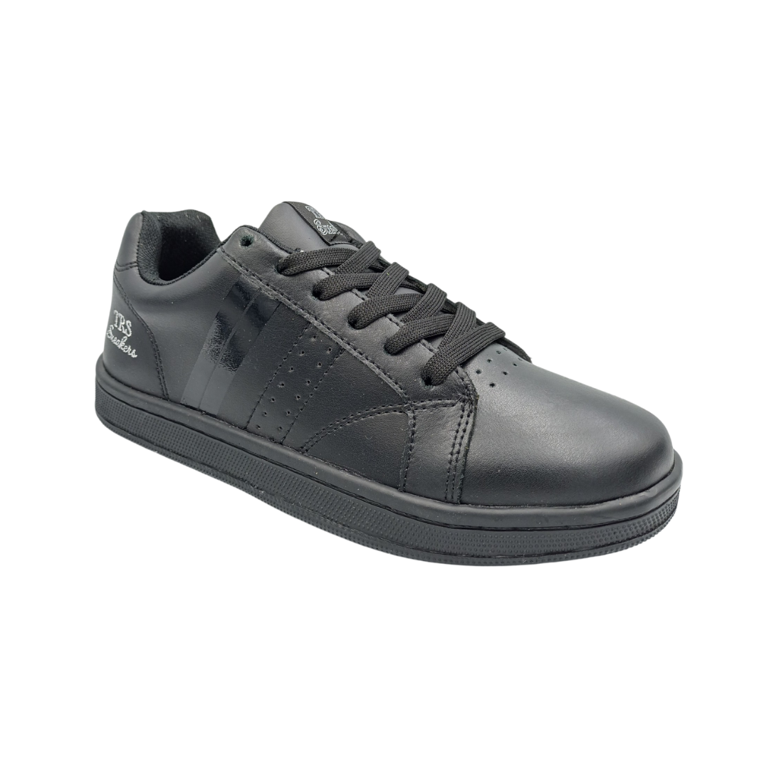 Tenis de piel Trs Sneakers 82 Negro Total