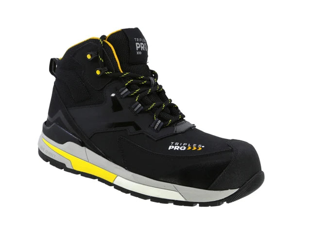 Bota Industrial Dielectrica con puntera de protección Triples Pro 521 Negro