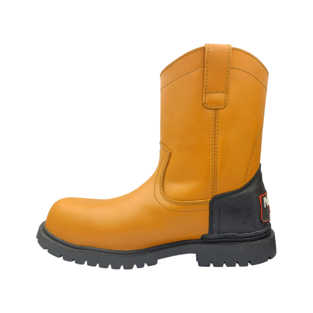 Bota Ropper Industrial de piel  con puntera de protección New Trs 3851 Crazy Miel