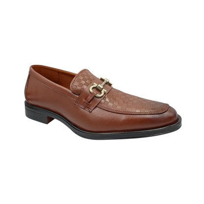 Zapato de vestir mocasín de piel Leugim Elegance 103 miel