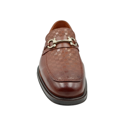 Zapato de vestir mocasín de piel Leugim Elegance 103 miel