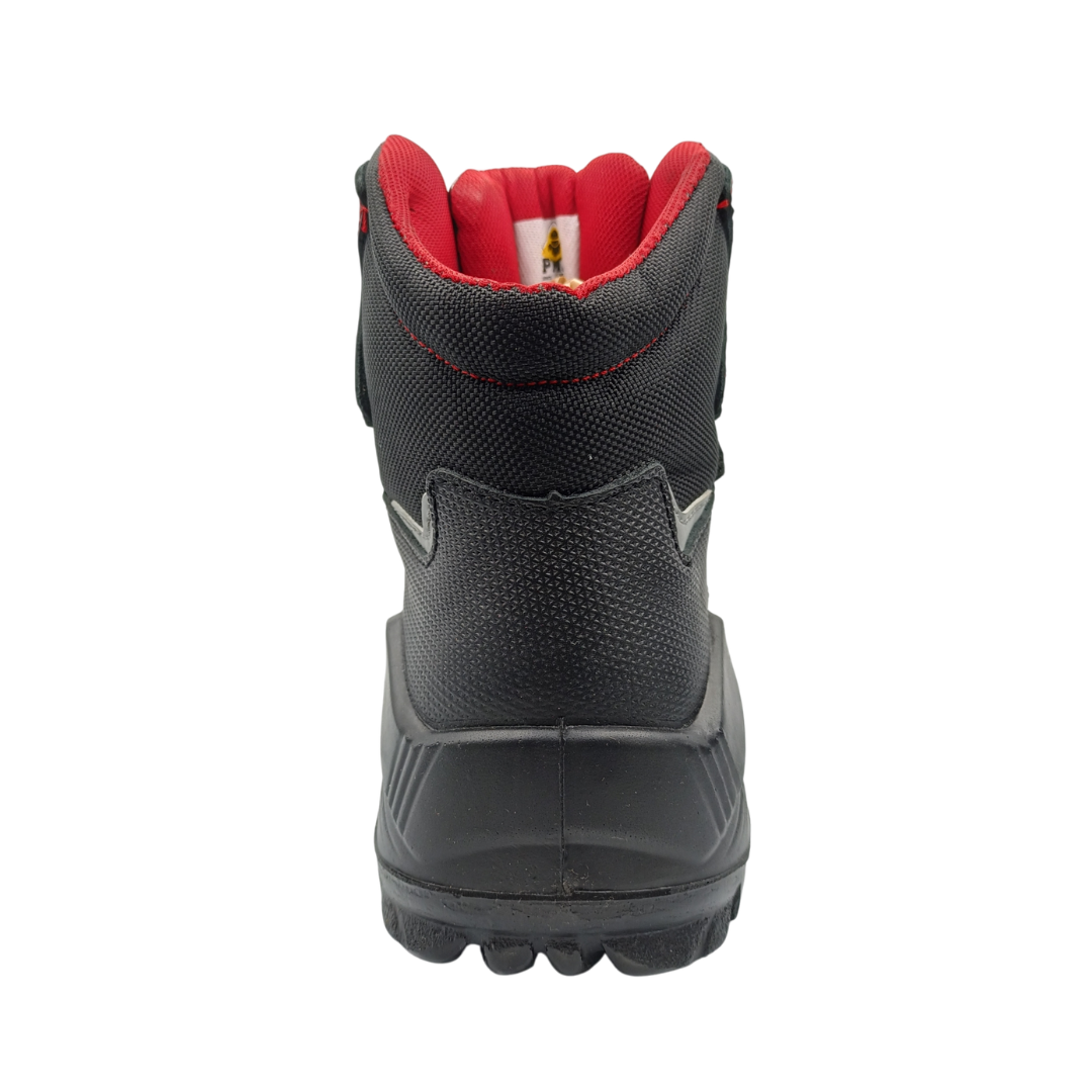 Bota Industrial Dielectrica de piel con puntera de protección Pma 1365 Flother Negro
