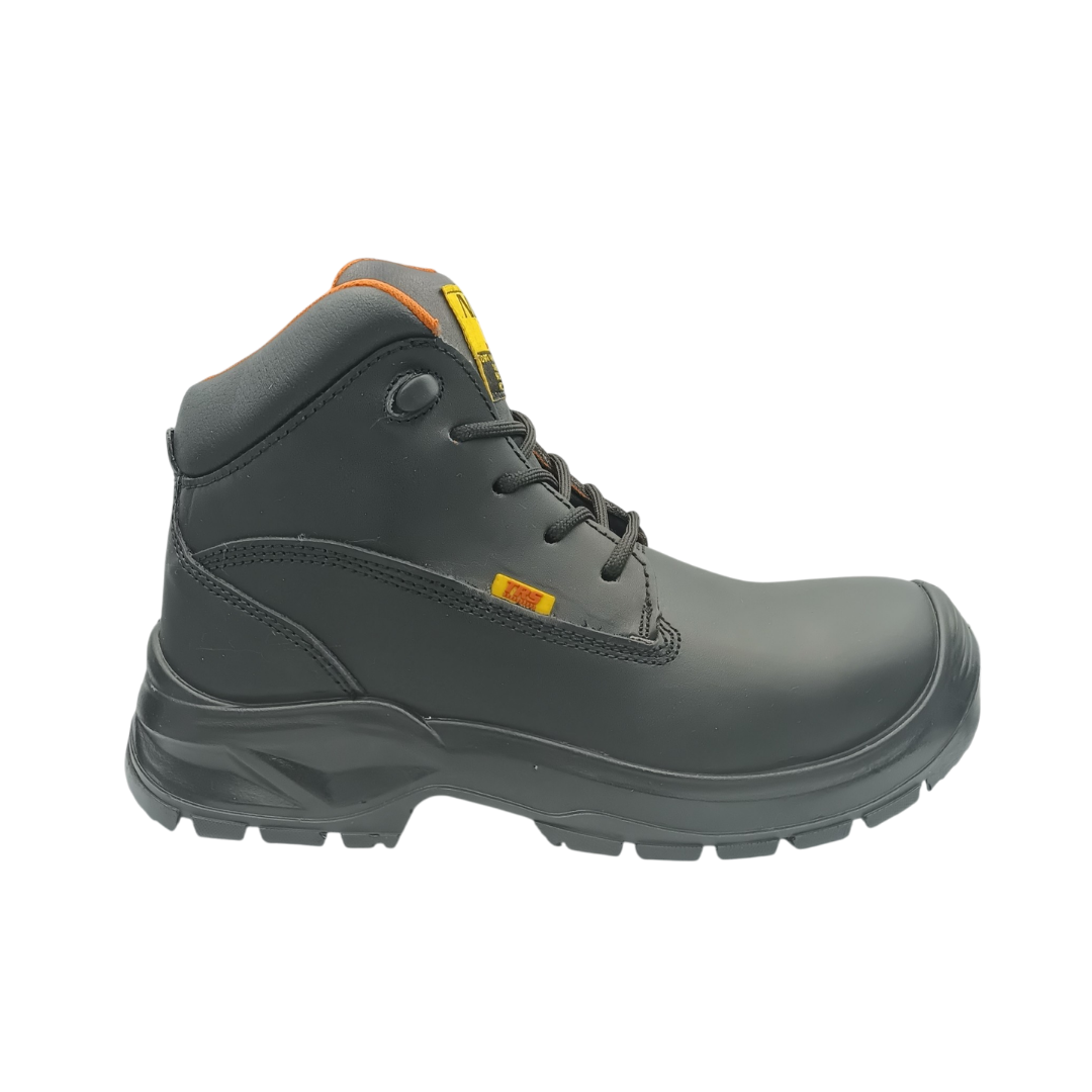 Bota Industrial Dielectrica de piel  con puntera de protección New Trs 505 Napa Negro
