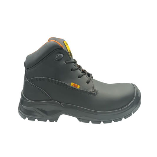 Bota Industrial Dielectrica de piel  con puntera de protección New Trs 505 Napa Negro