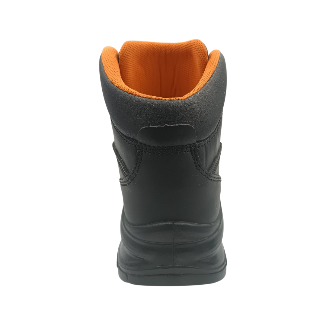 Bota Industrial Dielectrica de piel  con puntera de protección New Trs 505 Napa Negro