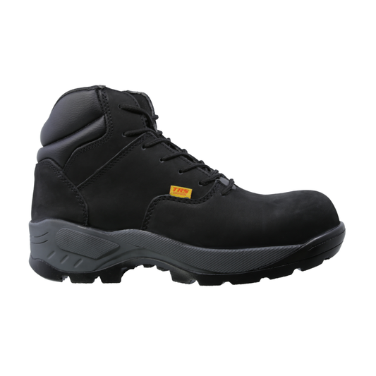 Bota Industrial Dielectrica de piel con puntera de protección New Trs 407 Nobuck Negro