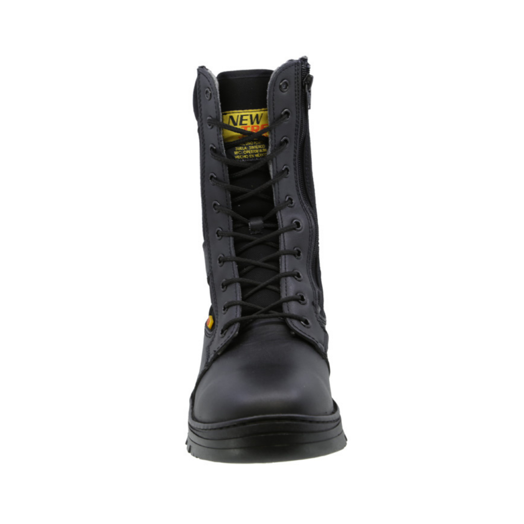 Bota Táctica de piel con puntera de protección New Trs 600 Napa Negro