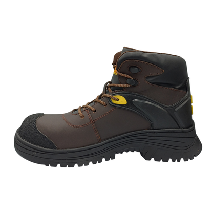 Bota Industrial de piel  con puntera de protección  New Trs 1800 Napa Café