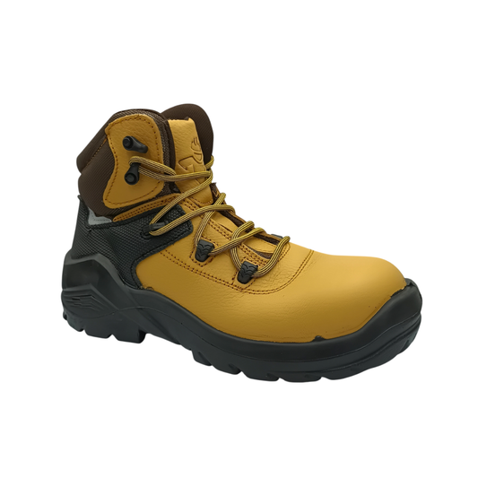 Bota Industrial Dielectrica de piel con puntera de protección Pma 1365 Flother Miel