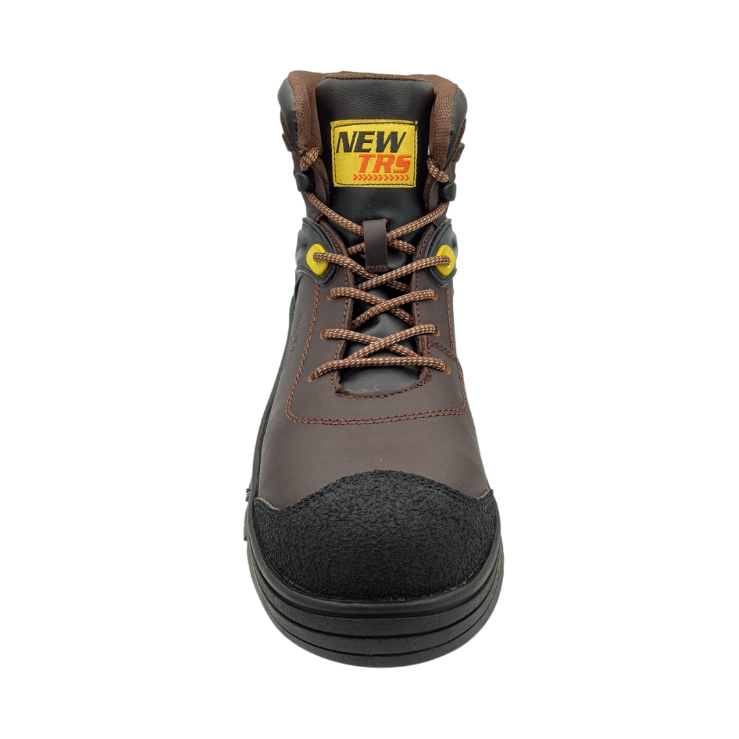 Bota Industrial de piel  con puntera de protección  New Trs 1800 Napa Café