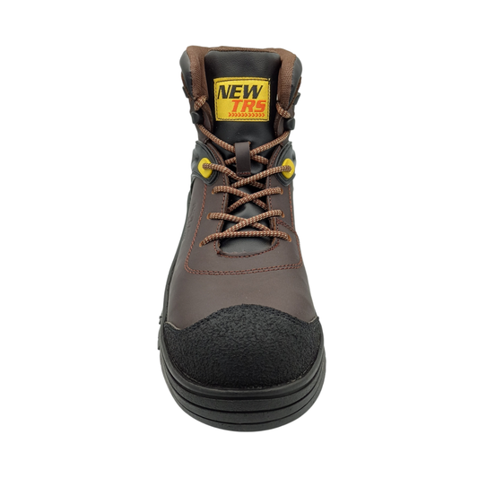 Bota Industrial de piel  con puntera de protección  New Trs 1800 Napa Café