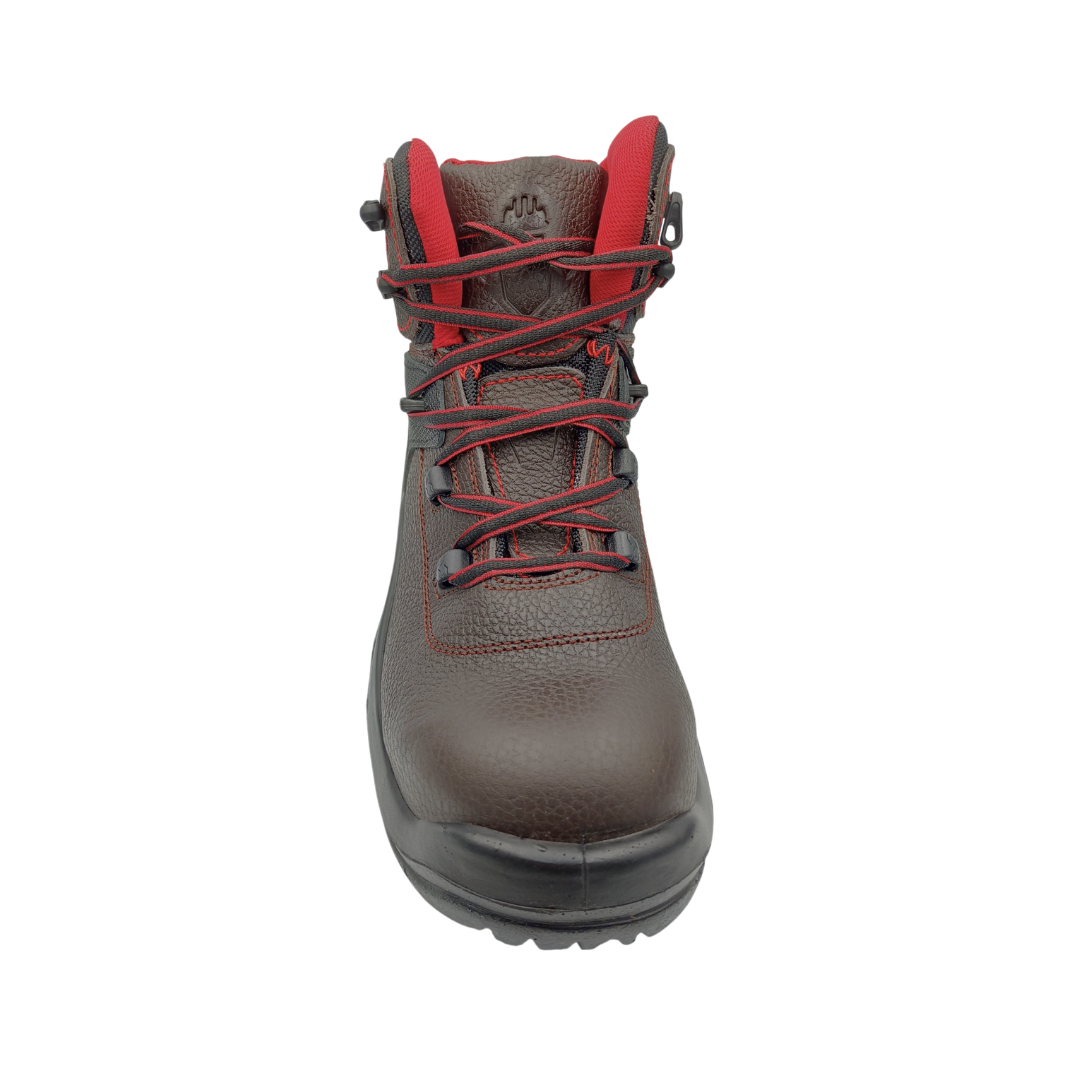 Bota Industrial Dielectrica de piel con puntera de protección Pma 1365 Flother Café