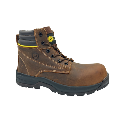 Bota Industrial de piel con puntera de protección NH C40 Crazy Cobre