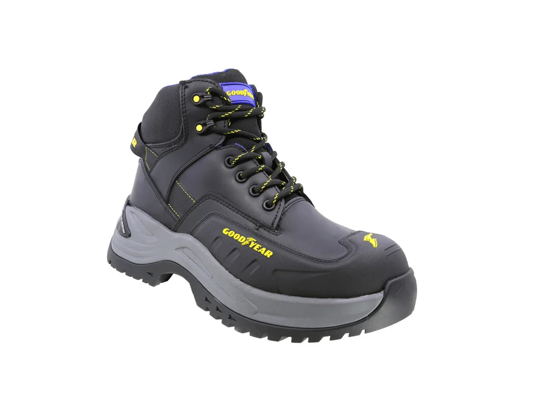 Bota Industrial Dielectrica de piel con puntera de protección Goodyear 150 Negro