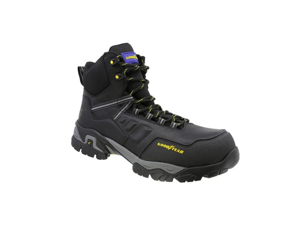 Bota Industrial Dielectrica de piel con puntera de protección Goodyear 100 Negro
