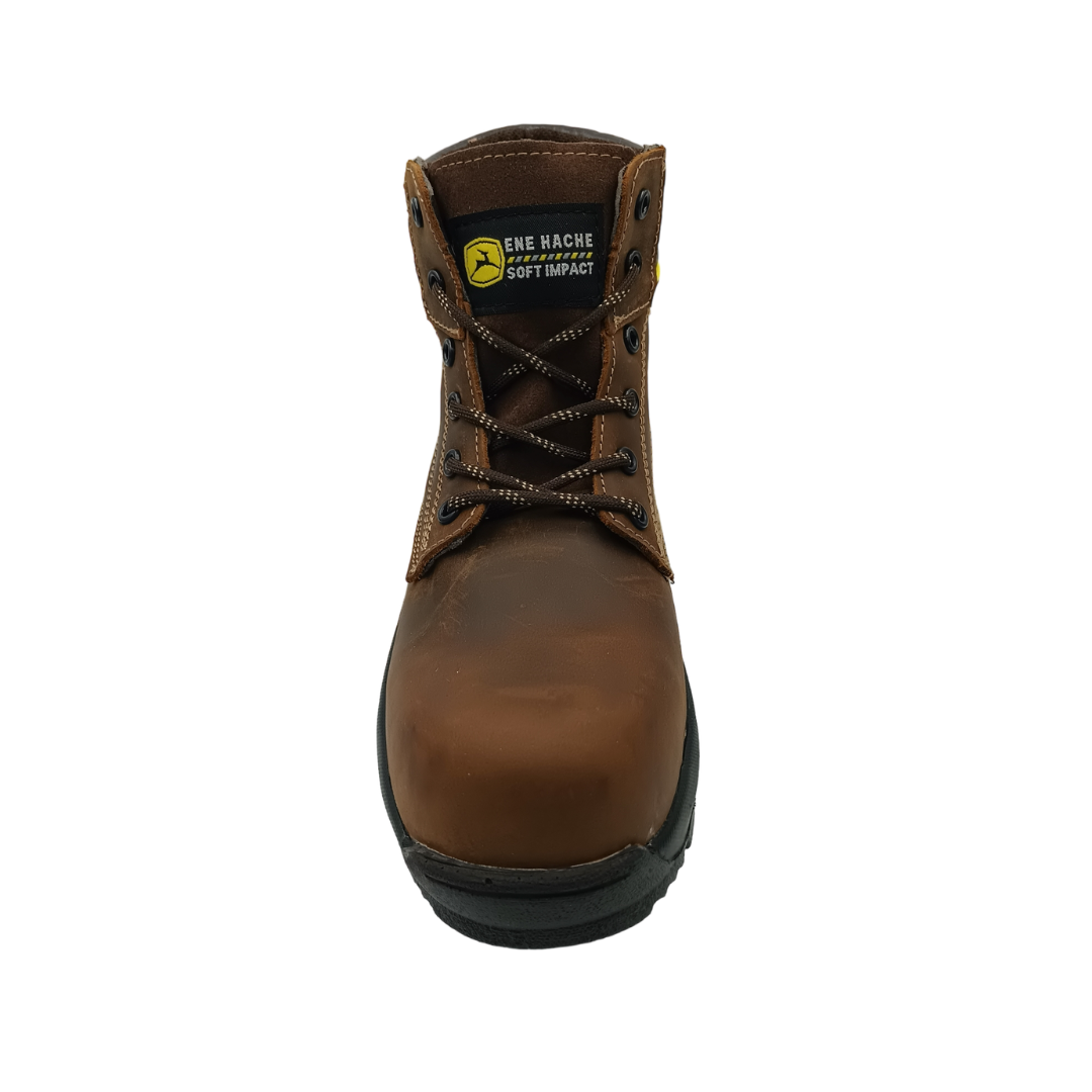 Bota Industrial de piel con puntera de protección NH C40 Crazy Cobre