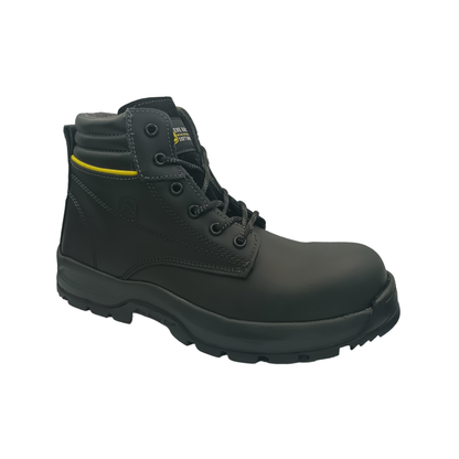 Bota Industrial de piel con puntera de protección NH C40 Grasso Negro