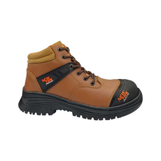 Bota Industrial de piel con puntera de protección New Trs 650 Napa Ocre