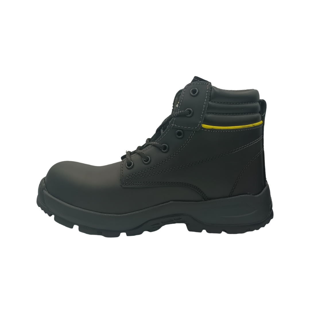 Bota Industrial de piel con puntera de protección NH C40 Grasso Negro