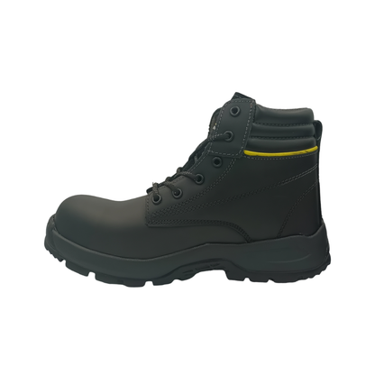 Bota Industrial de piel con puntera de protección NH C40 Grasso Negro