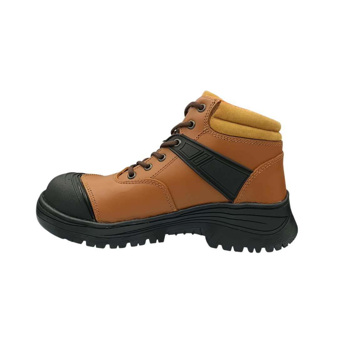 Bota Industrial de piel con puntera de protección New Trs 650 Napa Ocre