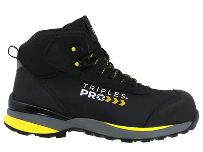 Bota Industrial Dielectrica con puntera de protección Triples Pro 523 Negro