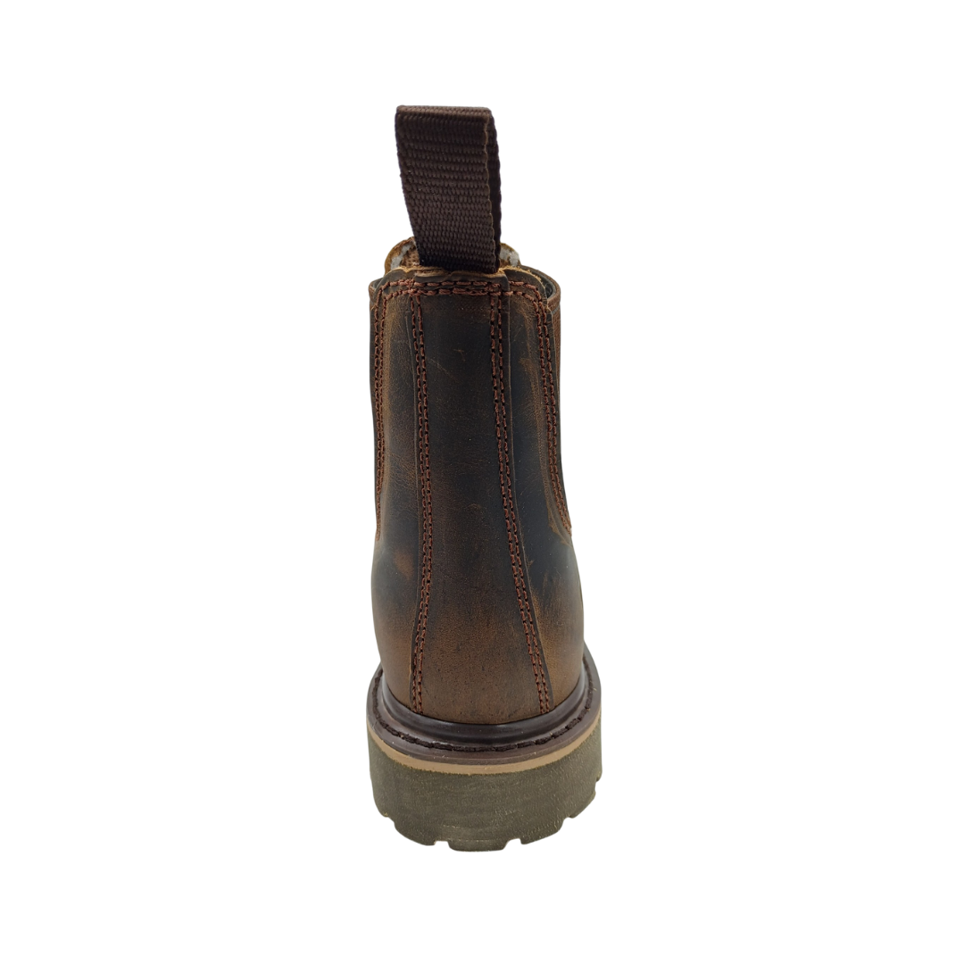 Botín Urbano de piel Padilla C1108 Tabaco