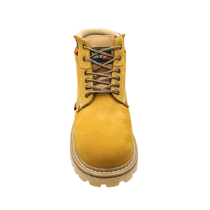 Bota Industrial de piel con puntera de protección New Trs 1750 Nobuck Paja