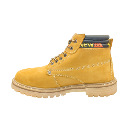 Bota Industrial de piel con puntera de protección New Trs 1750 Nobuck Paja