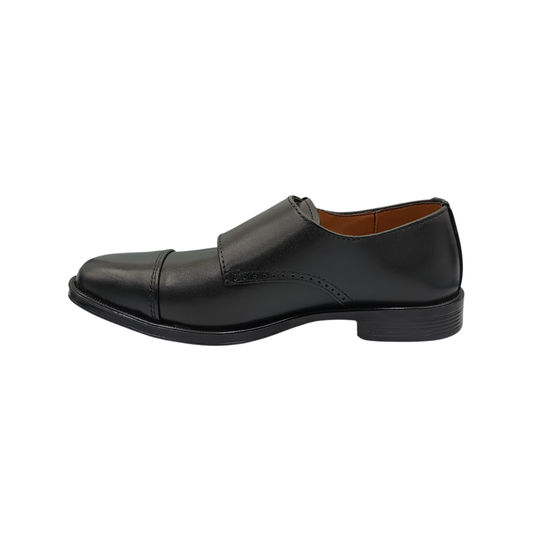 Zapato de vestir monk de piel Leugim Elegance 104 negro