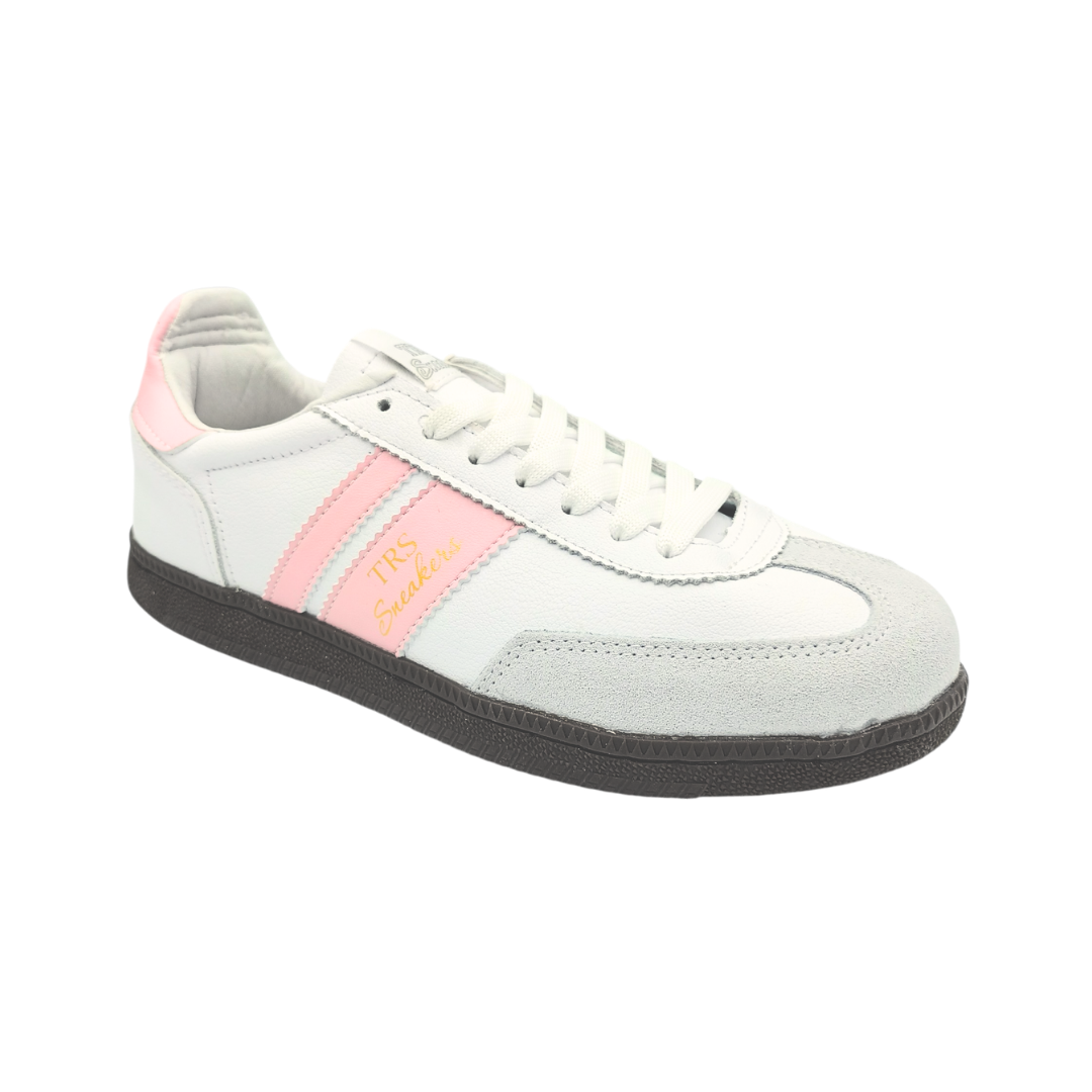Tenis de piel Trs Sneakers 7389 Blanco Rosa