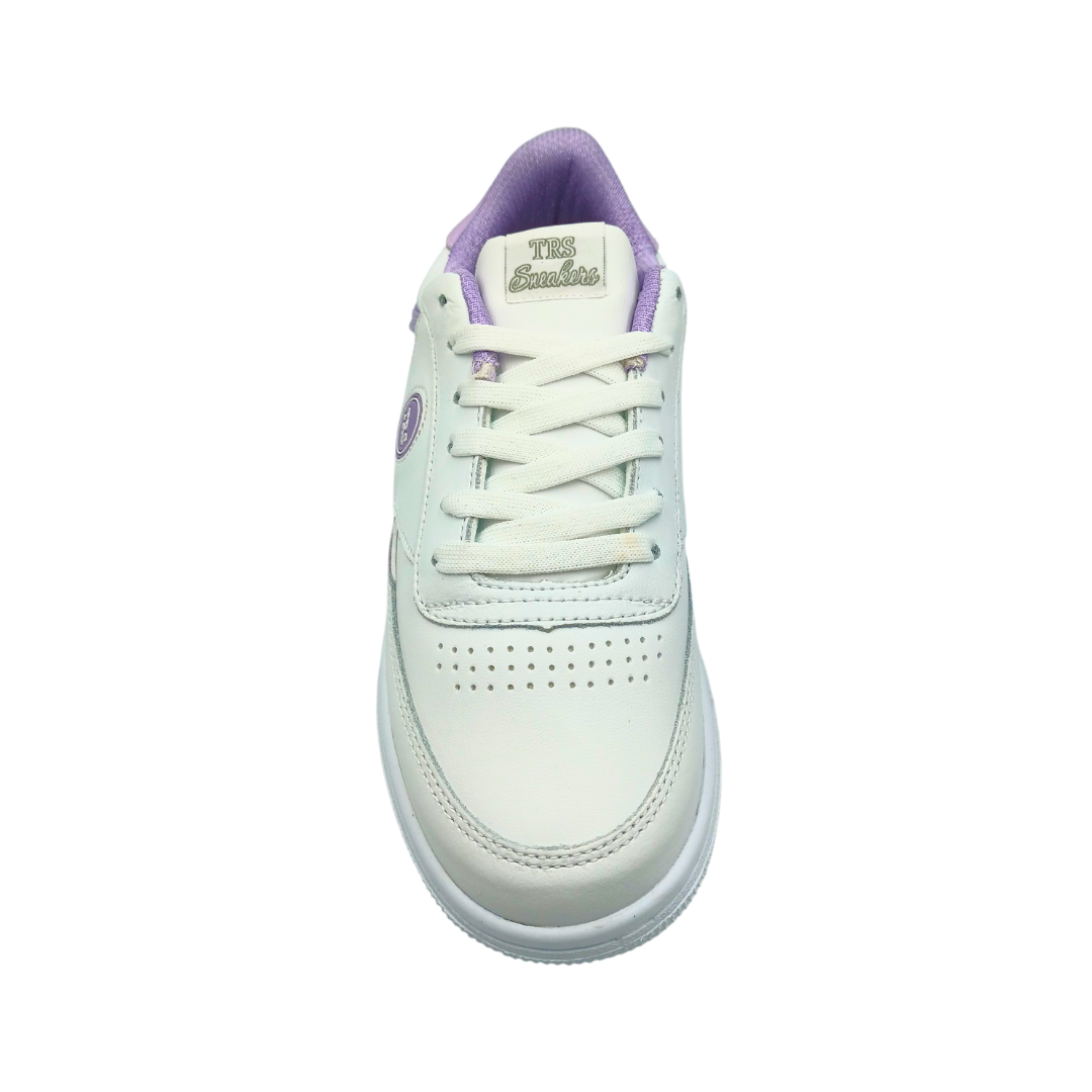 Tenis de piel Trs Sneakers 7391 Blanco Lila