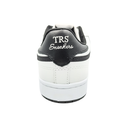 Tenis de piel Trs Sneakers 7391 Blanco Negro