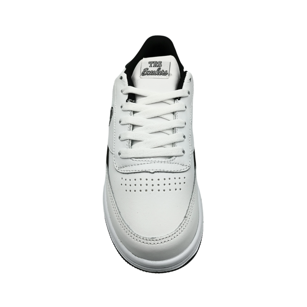 Tenis de piel Trs Sneakers 7391 Blanco Negro