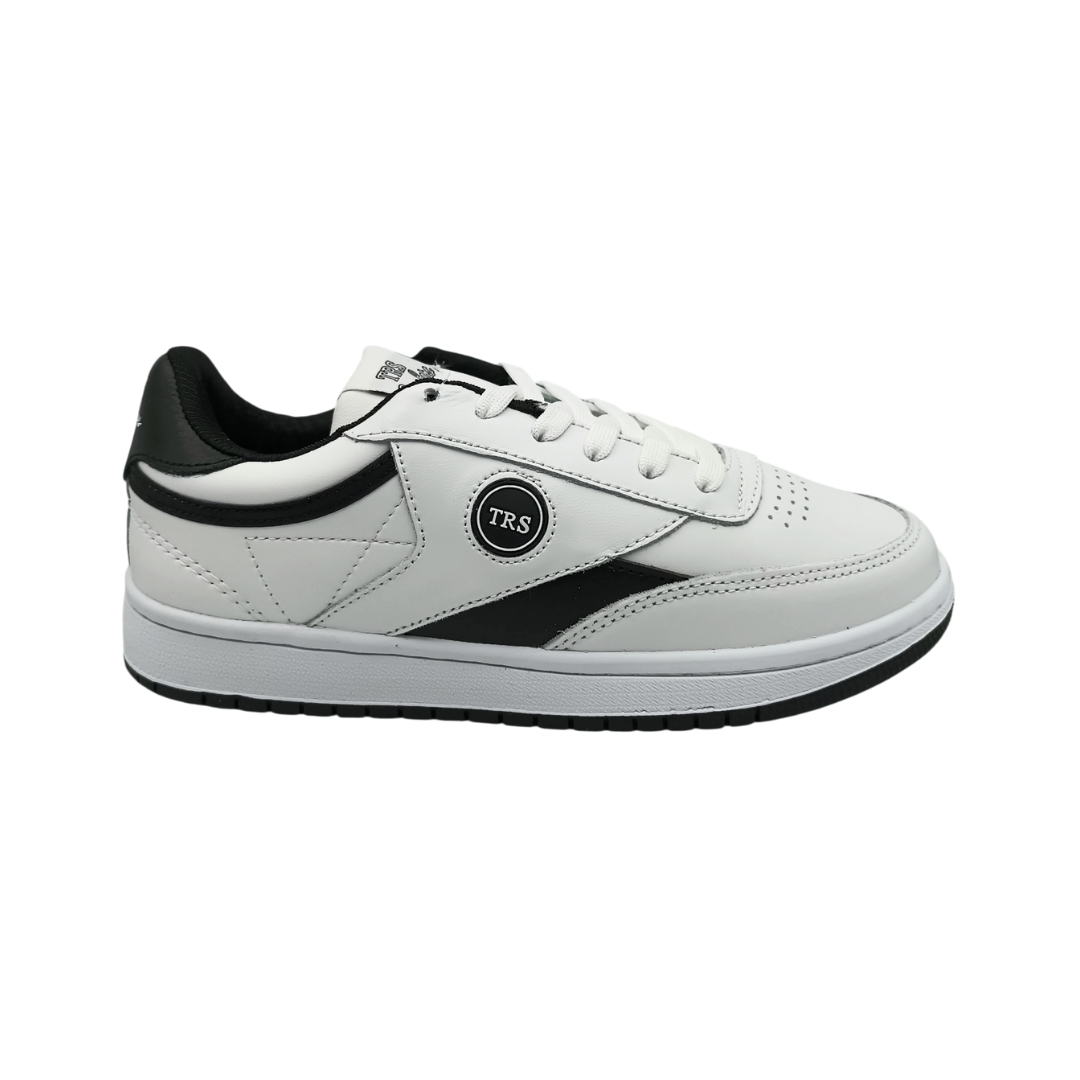 Tenis de piel Trs Sneakers 7391 Blanco Negro