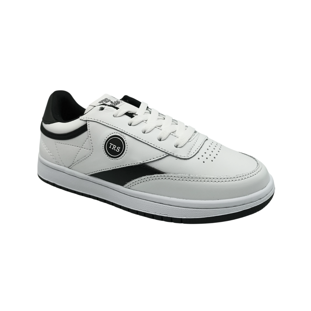 Tenis de piel Trs Sneakers 7391 Blanco Negro
