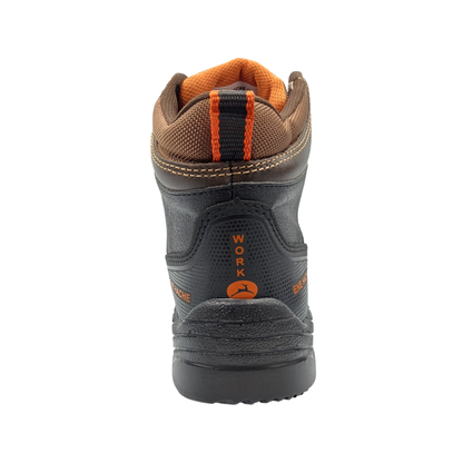 Bota Industrial de piel con puntera de protección NH C50 Crazy Café