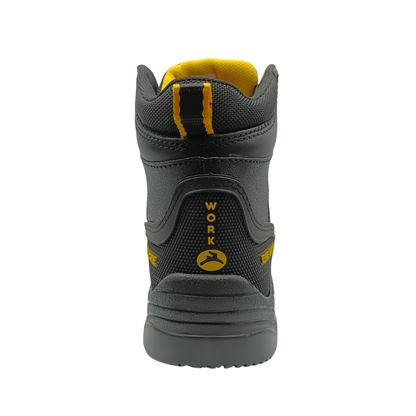 Bota Industrial de piel con puntera de protección NH C50 Grasso Negro