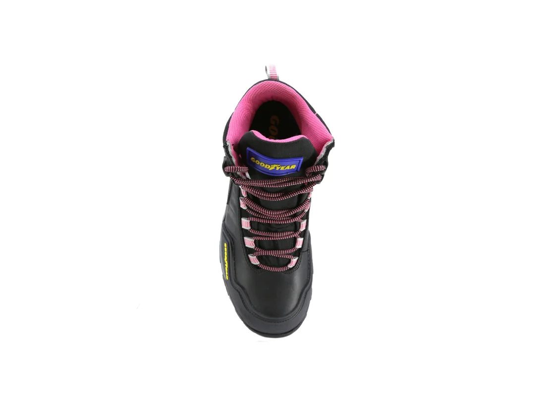 Bota Industrial Dielectrica de piel con puntera de protección Goodyear 102 Negro