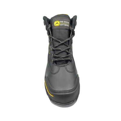 Bota Industrial de piel con puntera de protección NH C50 Grasso Negro