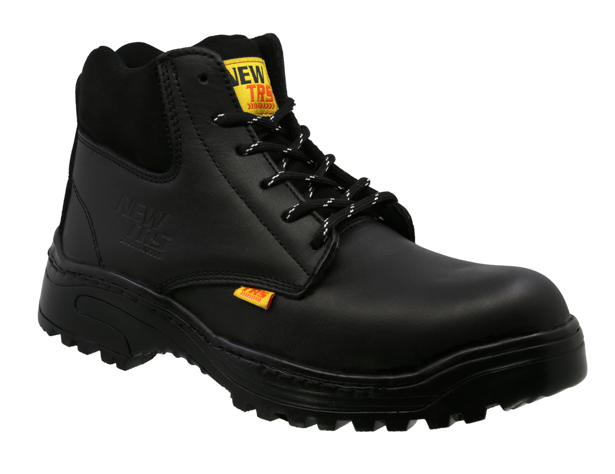 Bota Industrial de piel con puntera de protección New Trs 602 Napa Negro